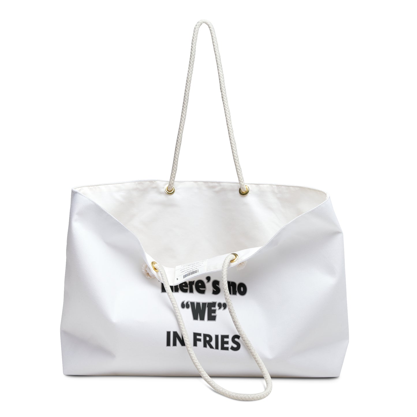 Fries Lover Print Weekender Bag, Woman Print Bag
