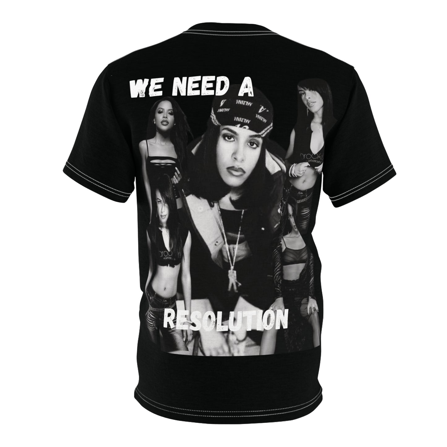 Aaliyah Graphic Print Unisex Cut & Sew Tee (AOP) - We Need A Resolution