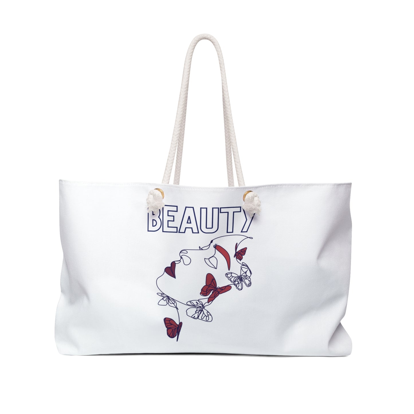 Beauty-Inspired Weekender Bag with Butterfly Design