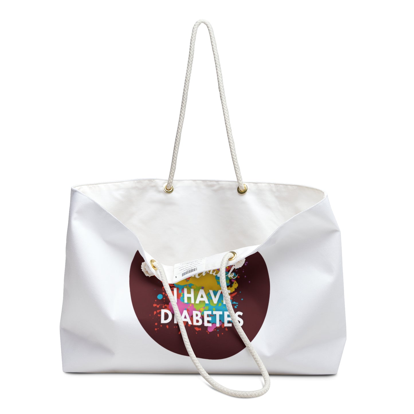 Colorful Diabetes Awareness Weekender Bag - Ideal for Travel & Everyday Use