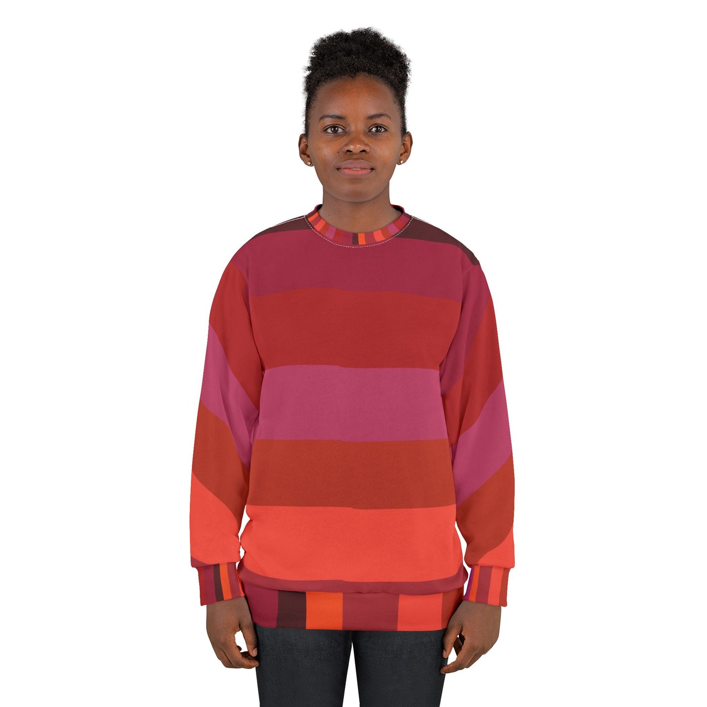Striped Unisex Sweatshirt (AOP)