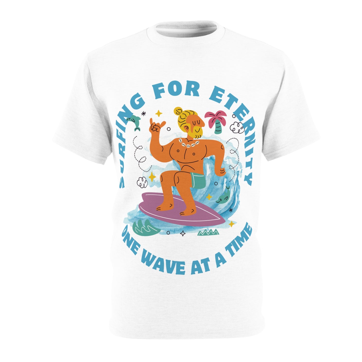 Surfing for Eternity Unisex Tee – Catch Waves in Style