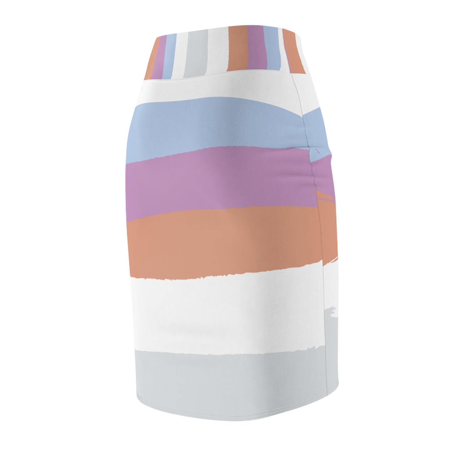 Women's Color Splash Pencil Skirt