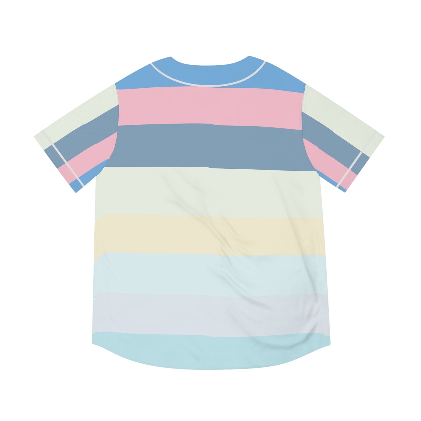 Striped Men's Baseball Jersey (AOP)