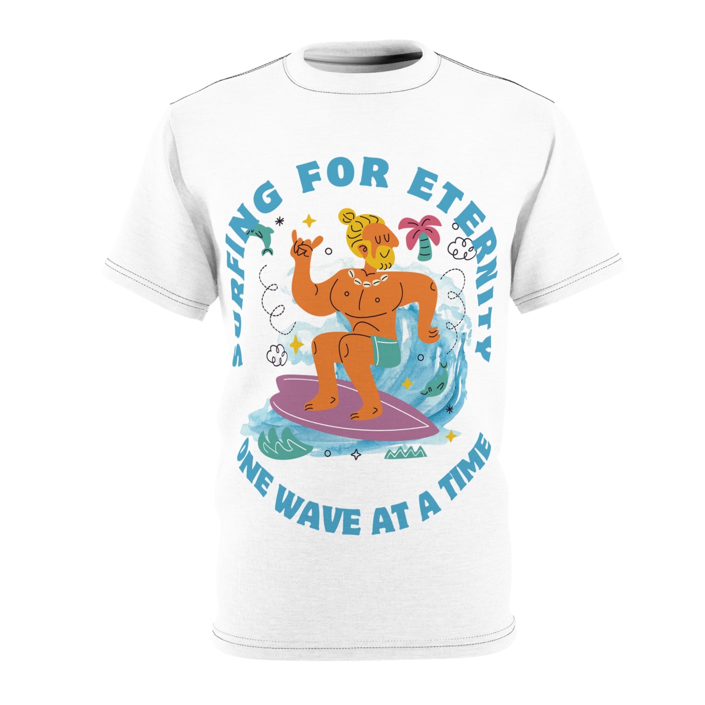 Surfing for Eternity Unisex Tee – Catch Waves in Style