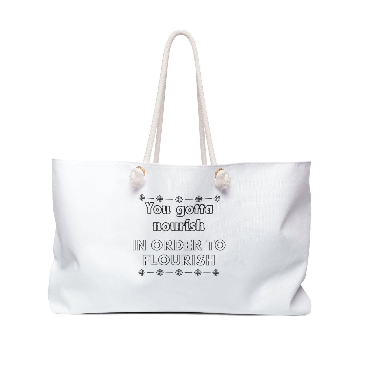 Flourish Print Weekender Bag, Woman Print Bag