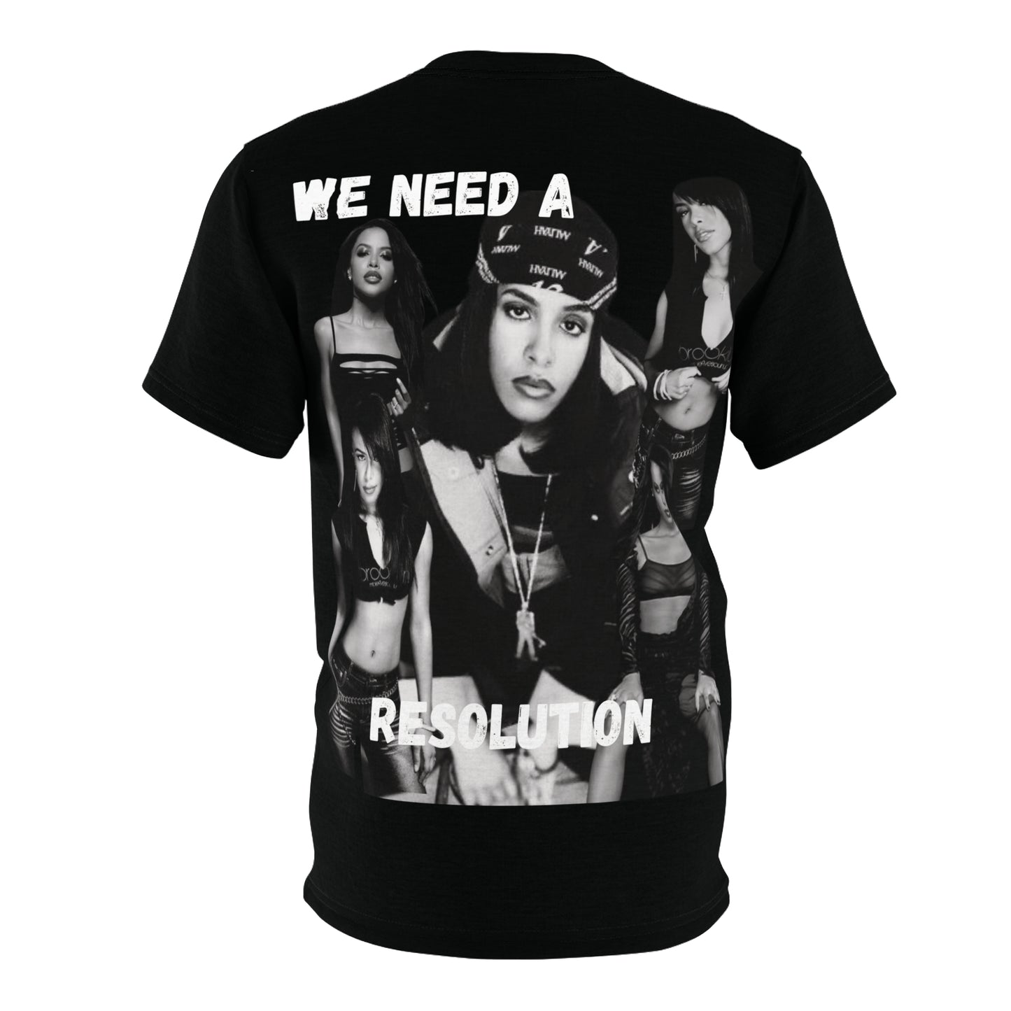 Aaliyah Graphic Print Unisex Cut & Sew Tee (AOP) - We Need A Resolution