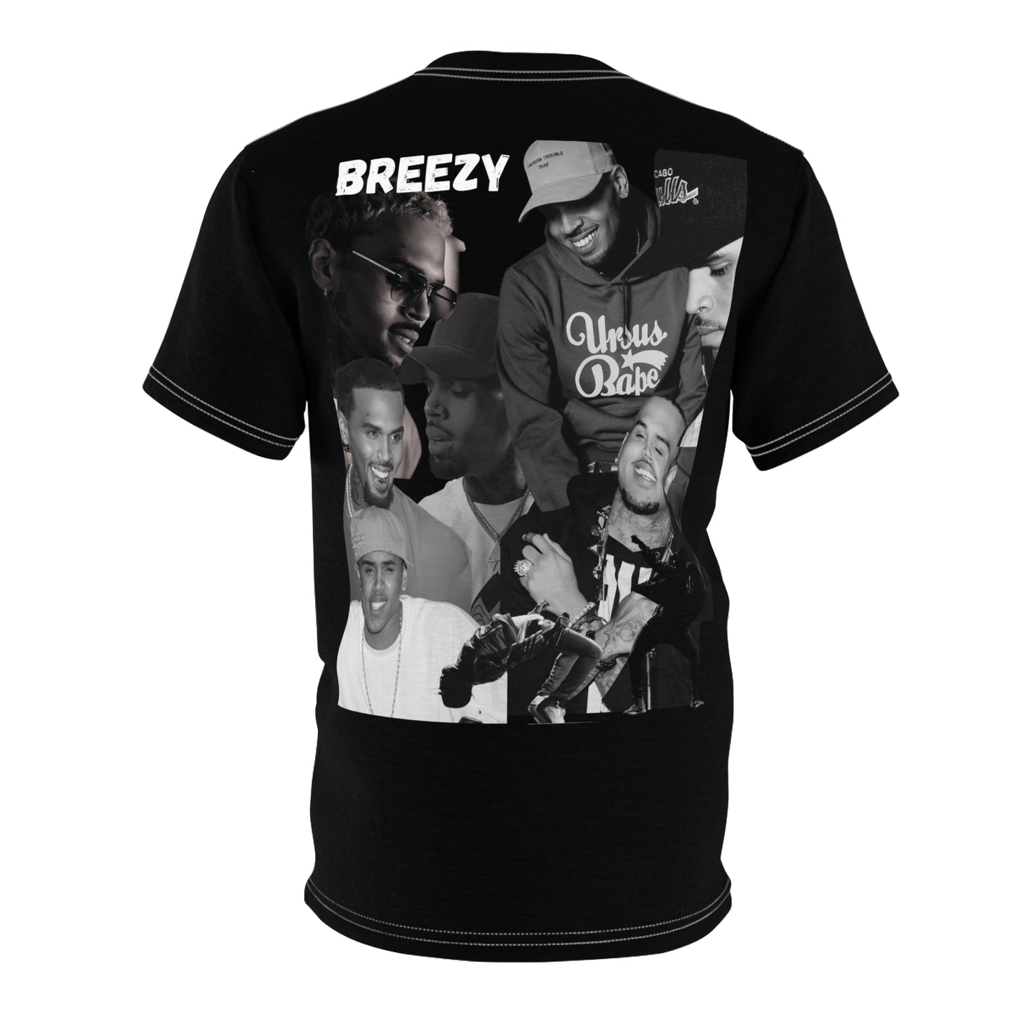 Chris Brown Graphic Print Unisex Cut & Sew Tee (AOP) - Breezy