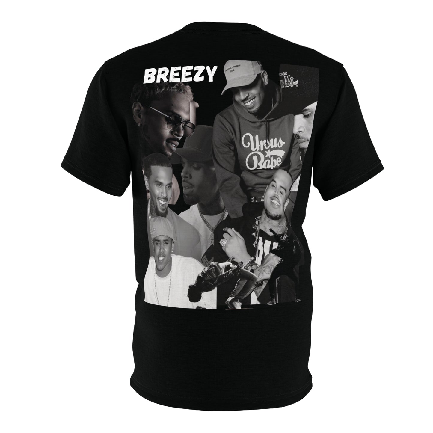 Chris Brown Graphic Print Unisex Cut & Sew Tee (AOP) - Breezy