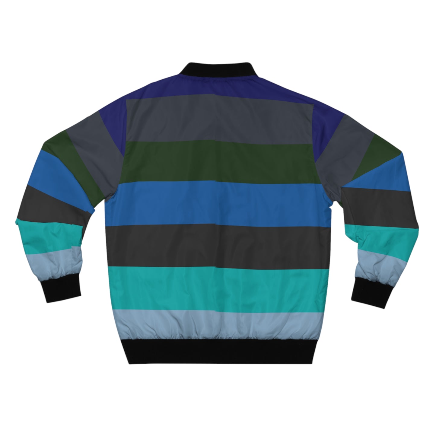 Men's Striped Bomber Jacket - Retro Jacket