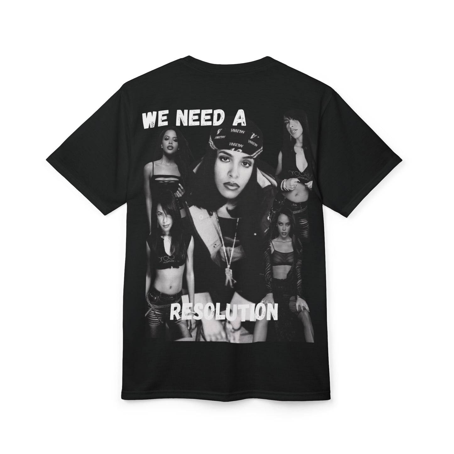 Aaliyah Graphic Print Unisex Cut & Sew Tee (AOP) - We Need A Resolution