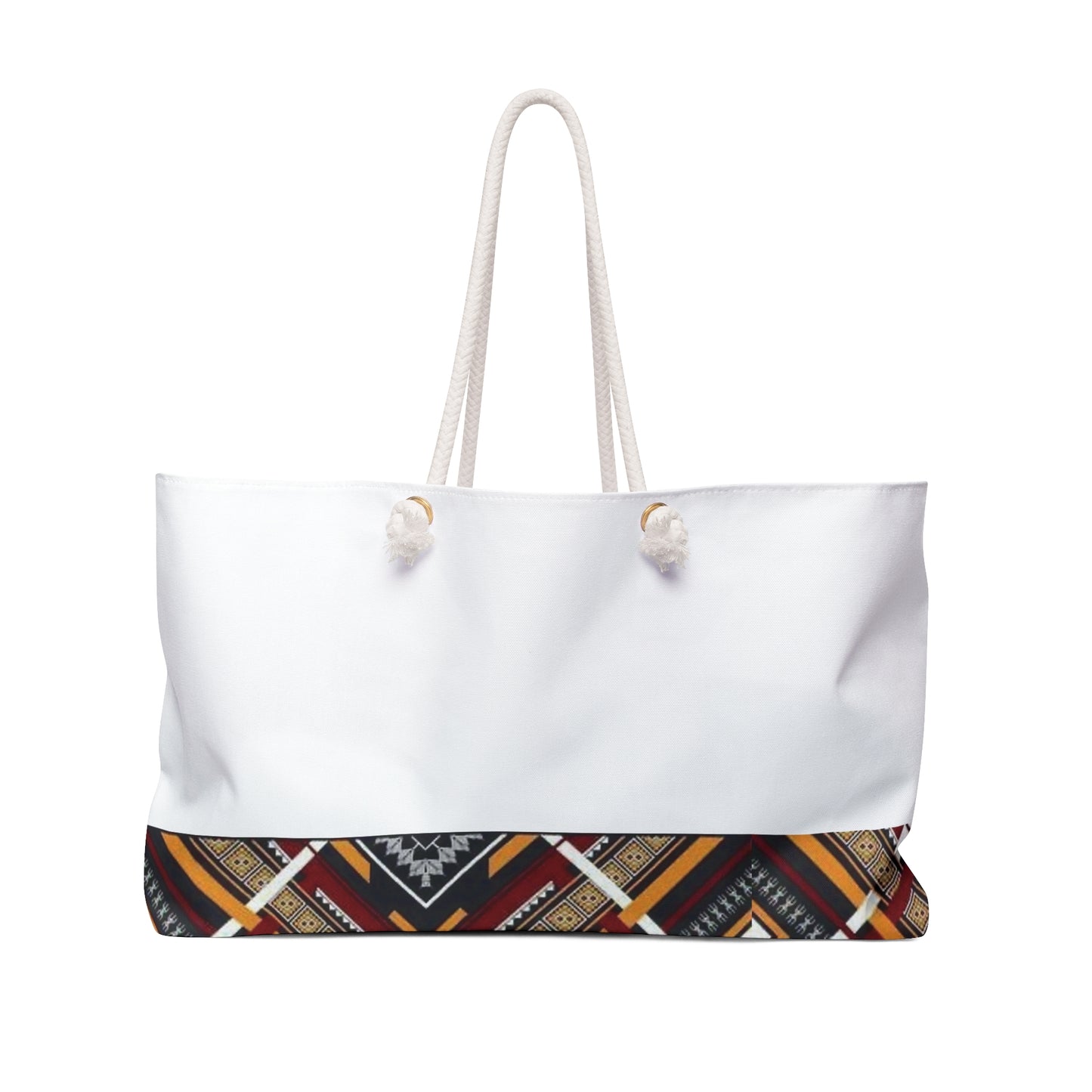 African Print Weekender Tote Bag - Bottom Print