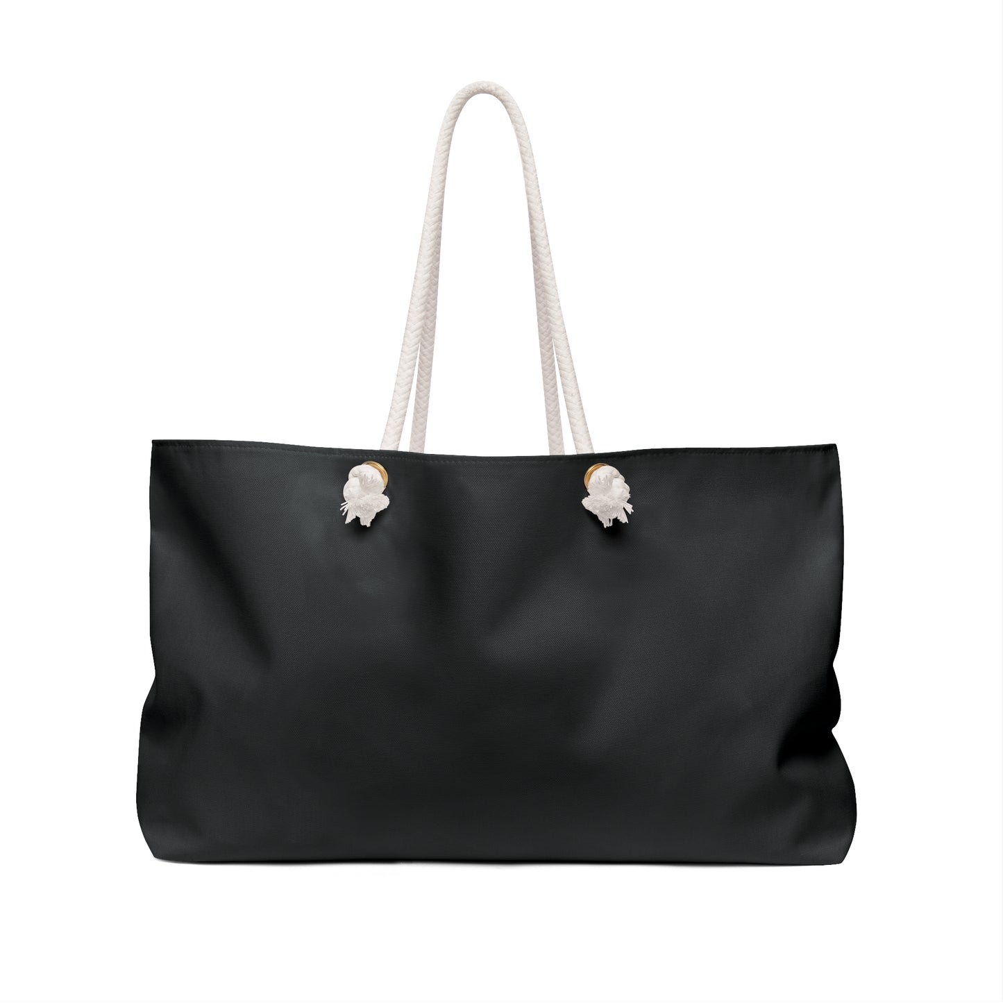 Black Mommy Print Weekender Bag, Floral Print Bag