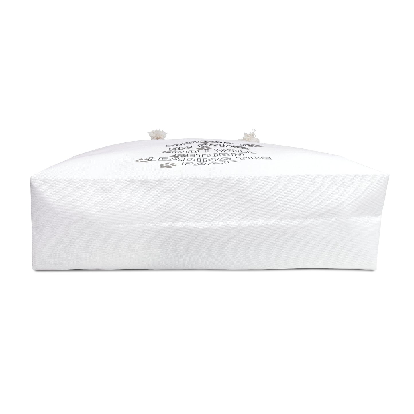 Throw Me To The Wolves Print Weekender Bag, Woman Print Bag