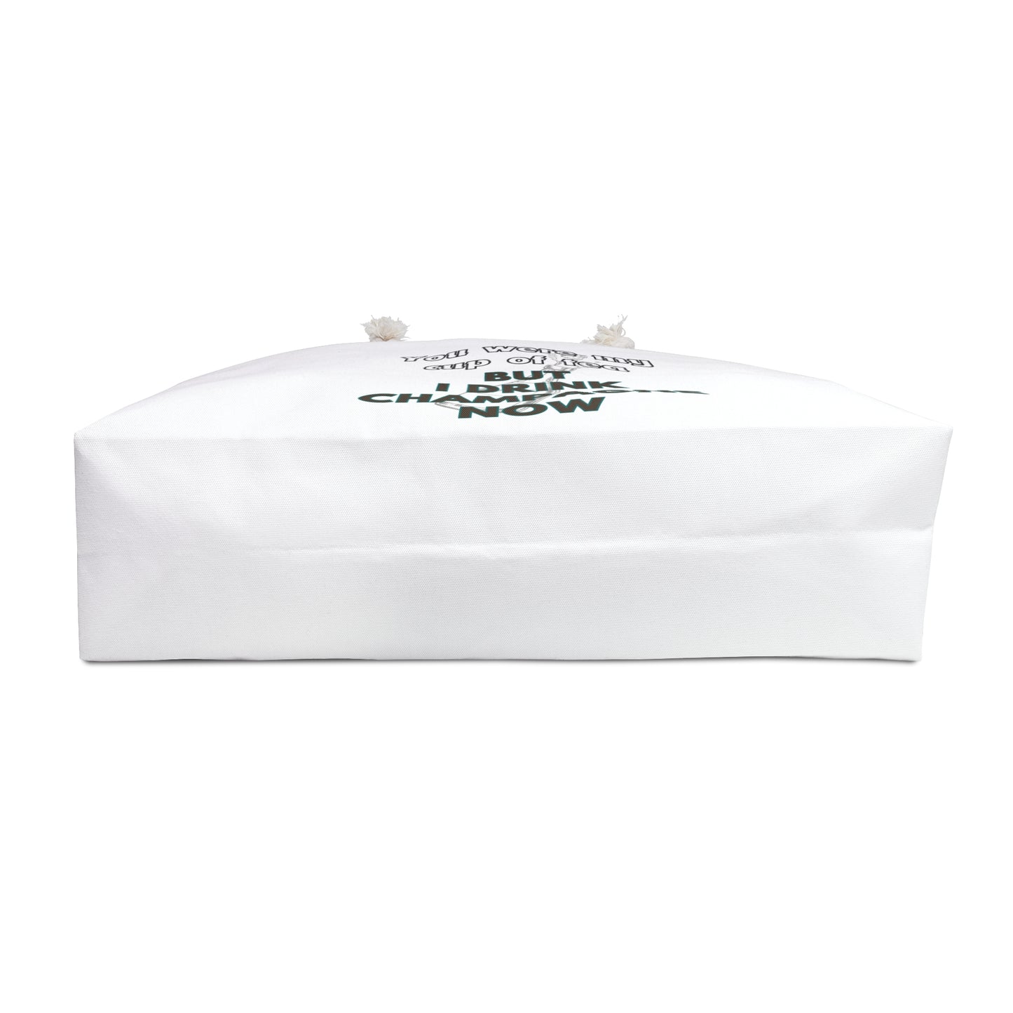 Sassy Champagne Print Weekender Bag, Woman Print Bag