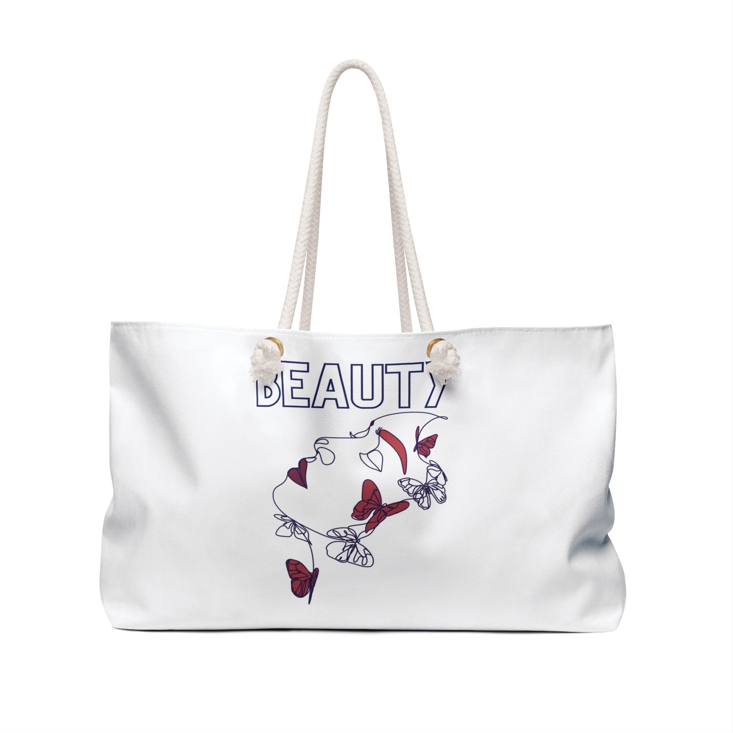 Beauty-Inspired Weekender Bag with Butterfly Design