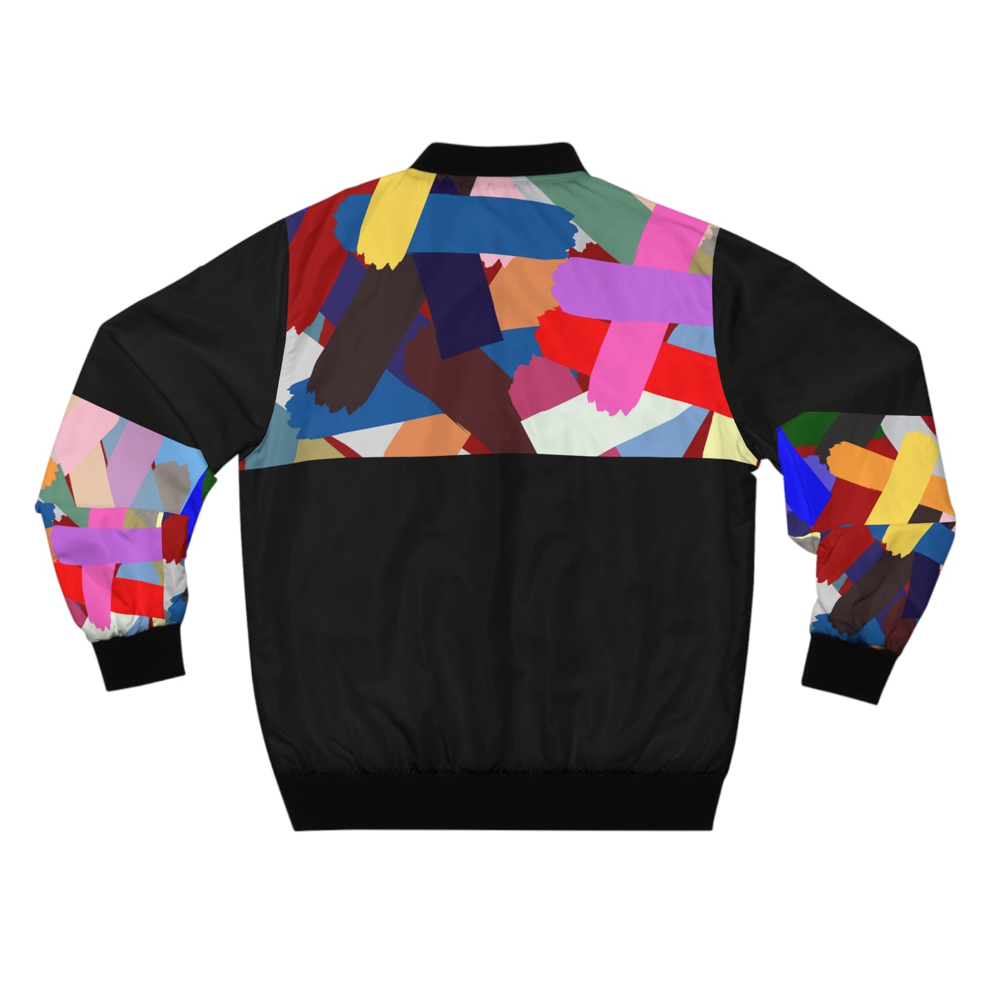 Color Block Classic Men's Bomber Jacket - Retro Jacket