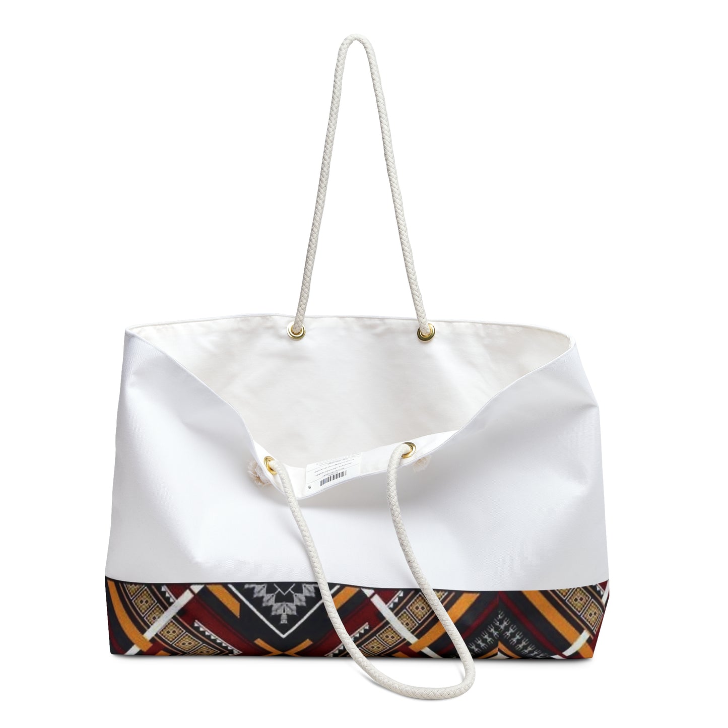 African Print Weekender Tote Bag - Bottom Print