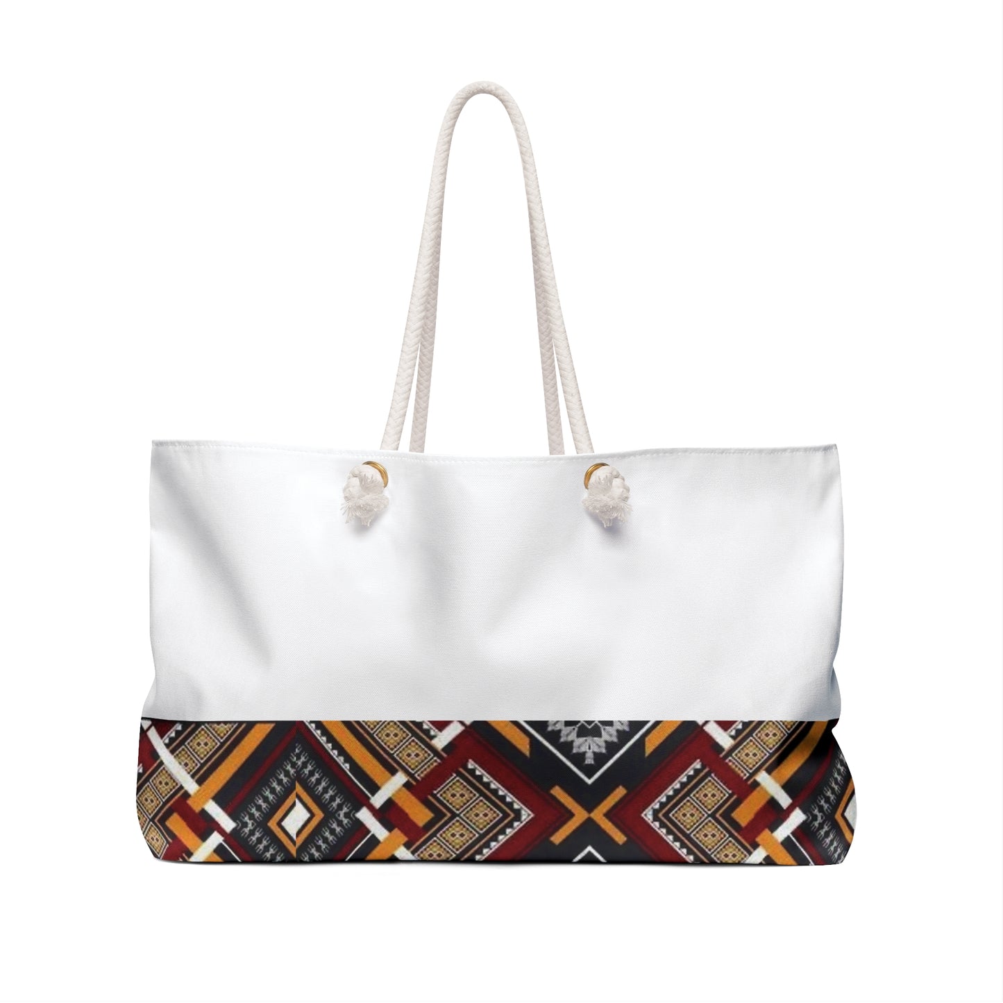 African Print Weekender Tote Bag - Bottom Print