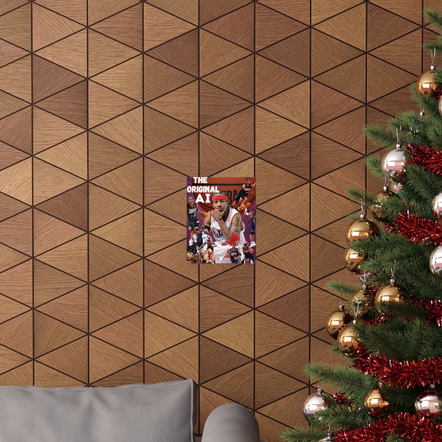 Matte Vertical Poster: The Original AI Basketball Art