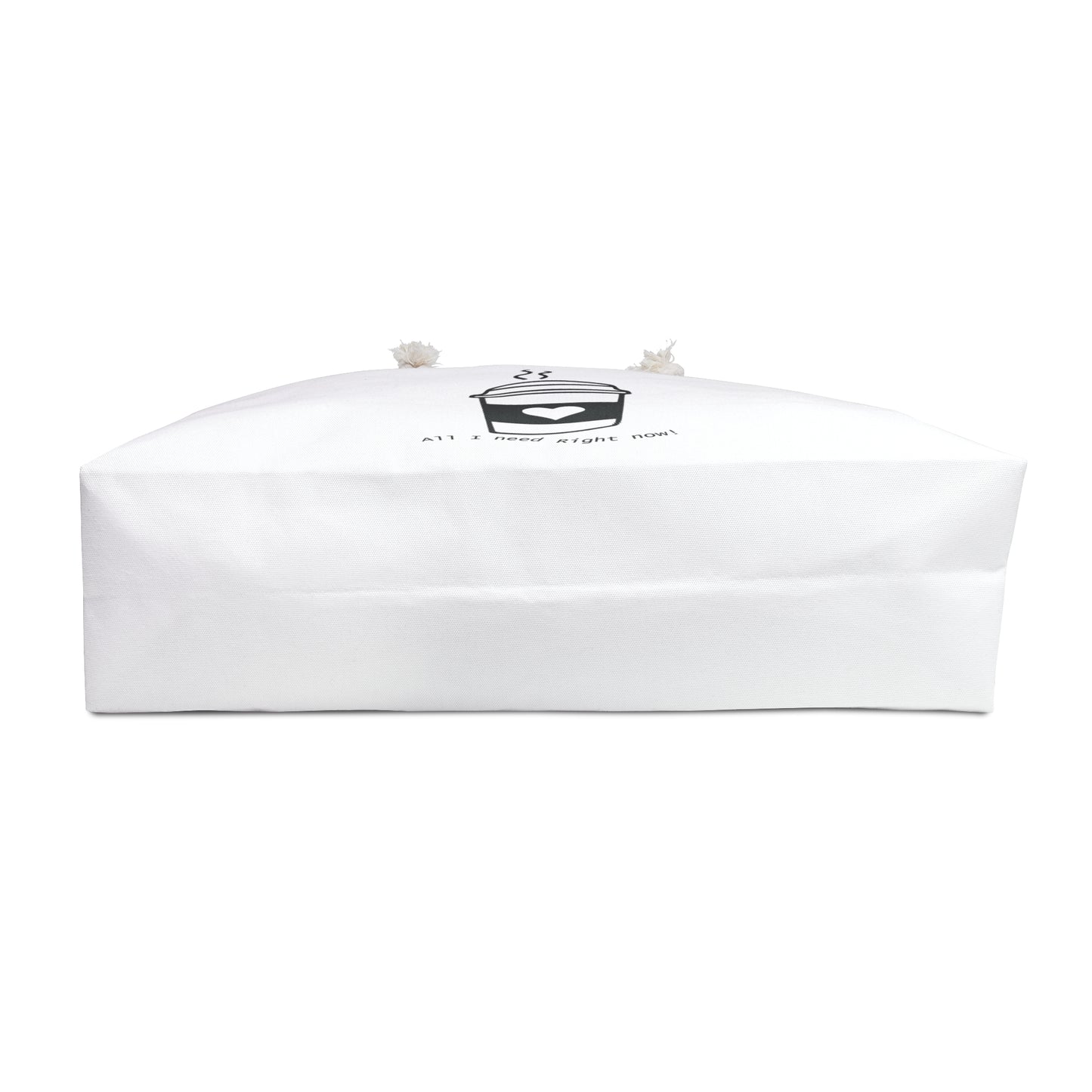 White Coffee Lover Print Weekender Bag