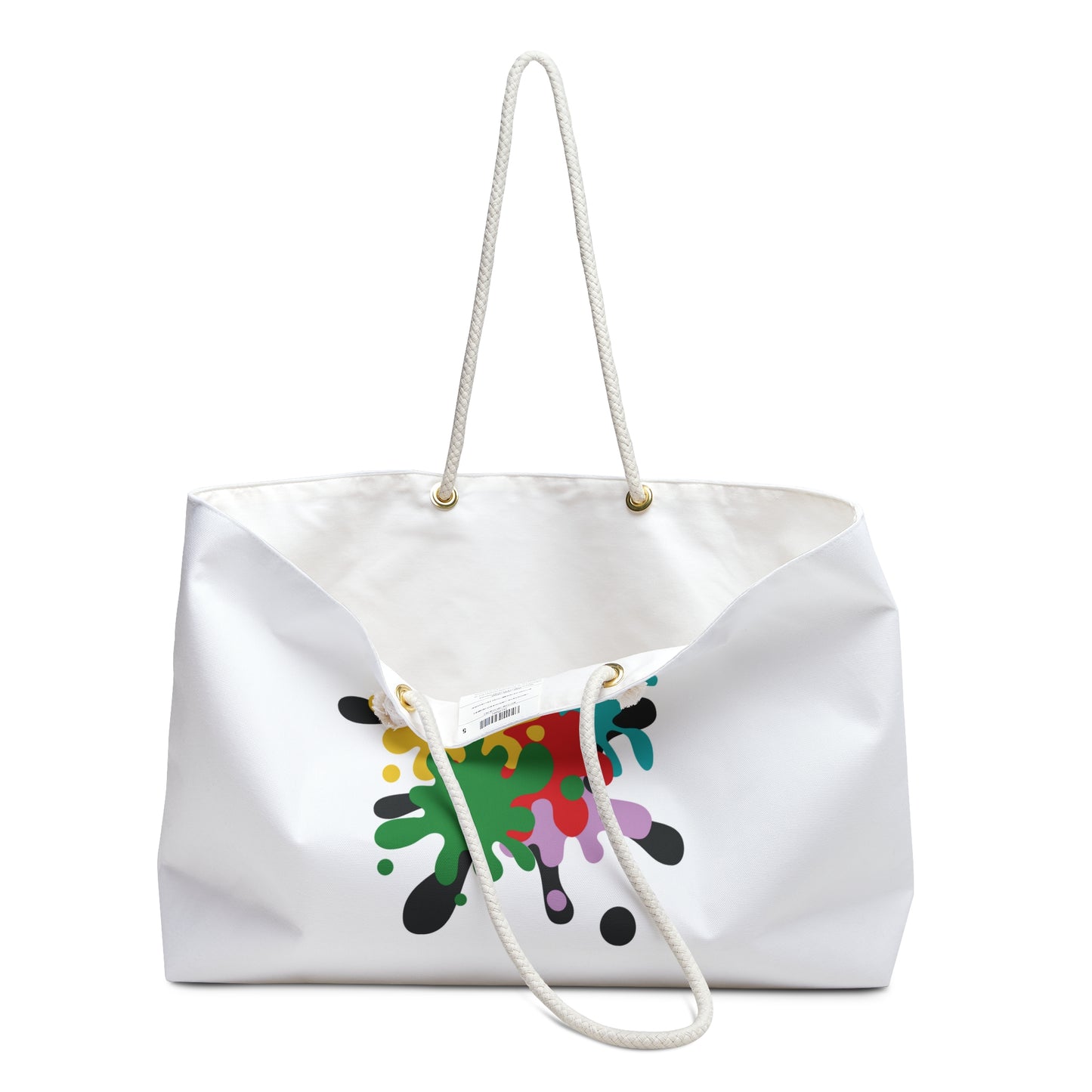 Paint Splatter Print Weekender Bag, Woman Print Bag