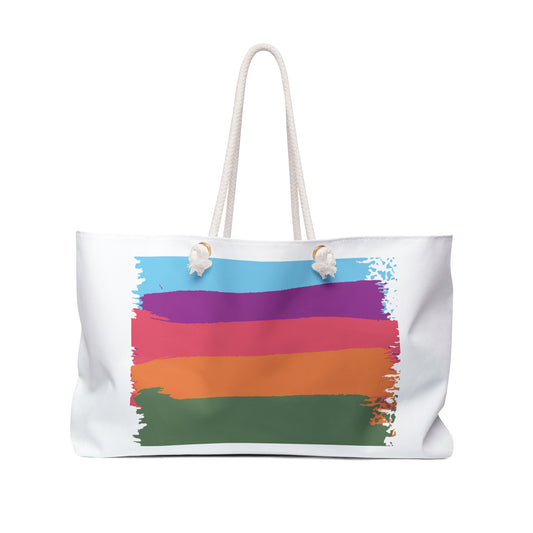 Paint Print Weekender Bag, Woman Print Bag