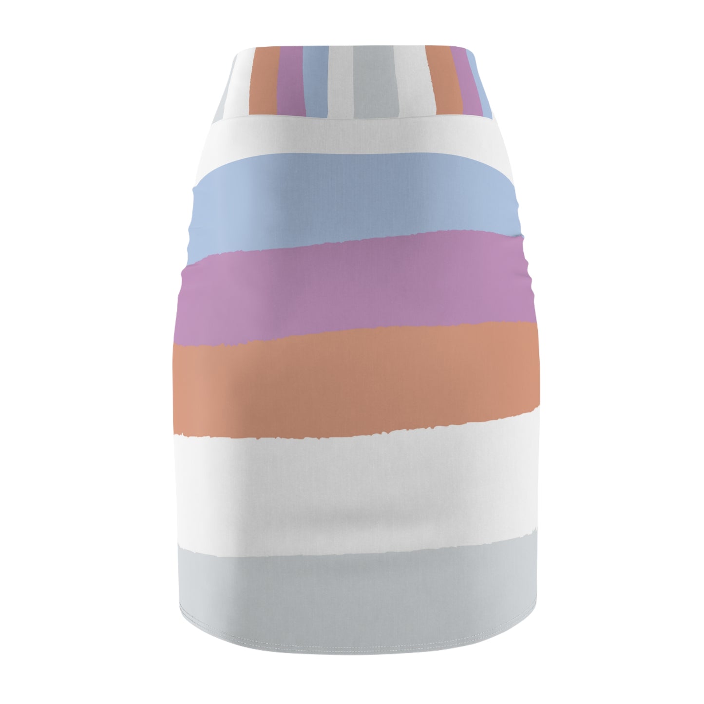 Women's Color Splash Pencil Skirt