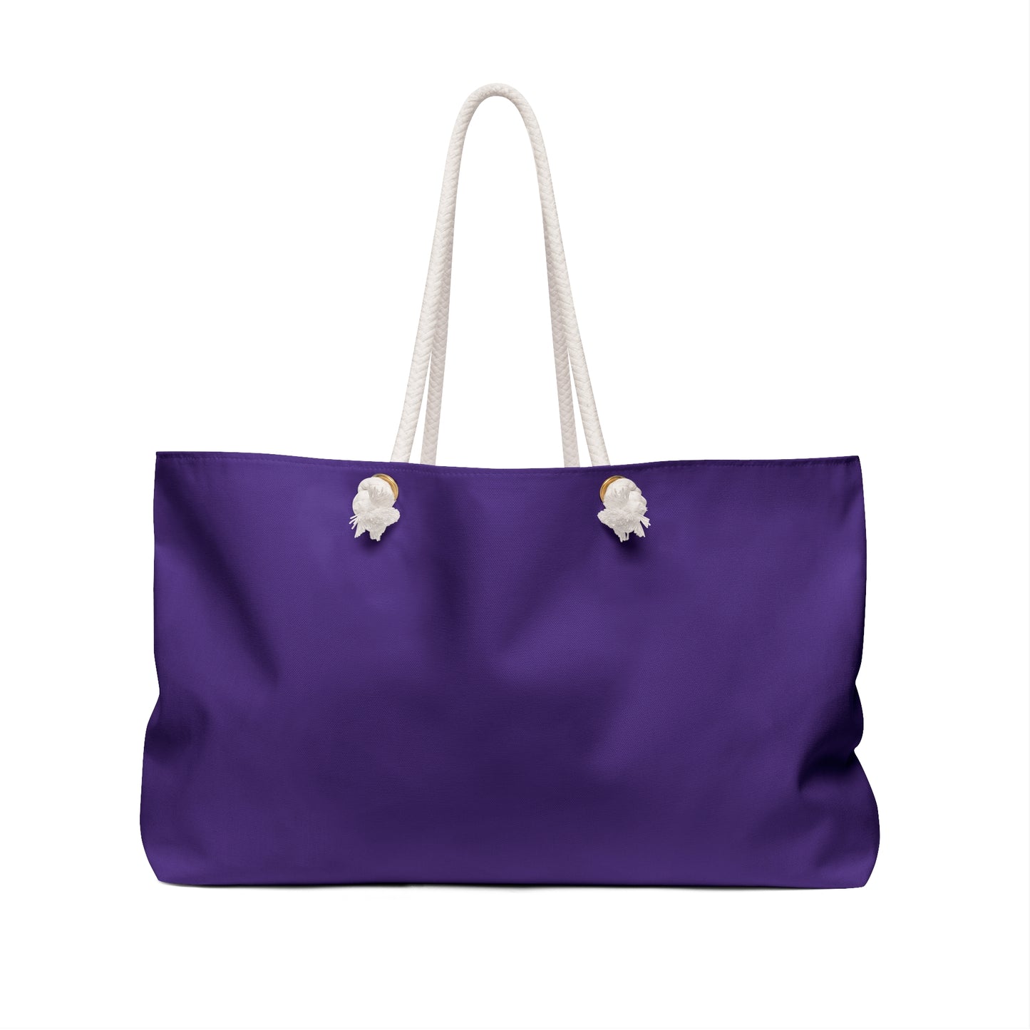 Purple & White Colourful Mommy Print Weekender Bag, Floral Print Bag
