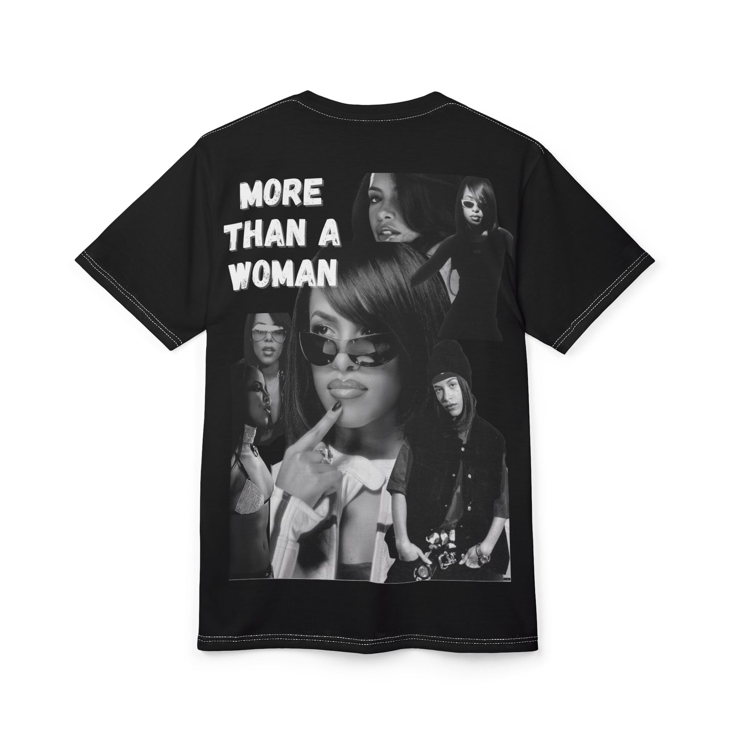 Aaliyah Graphic Print Unisex Cut & Sew Tee (AOP)- More Than A Woman