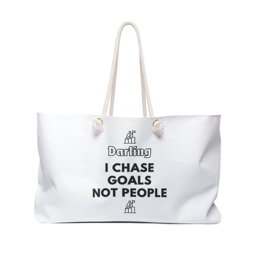 Goals Chaser Print Weekender Bag, Woman Print Bag