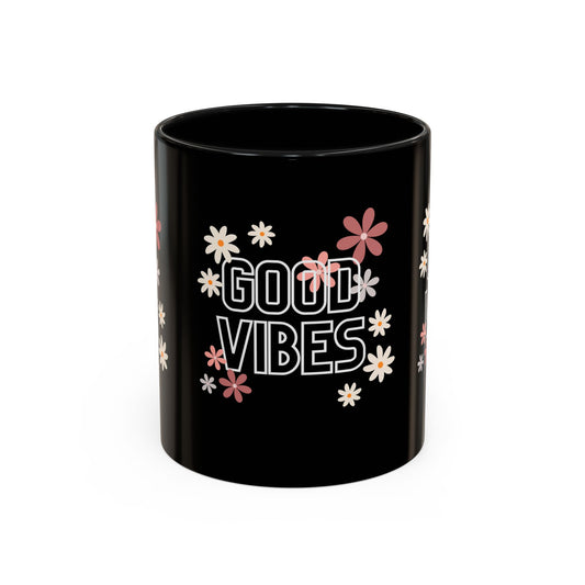 Good Vibes Accent Coffee Mug, 11oz