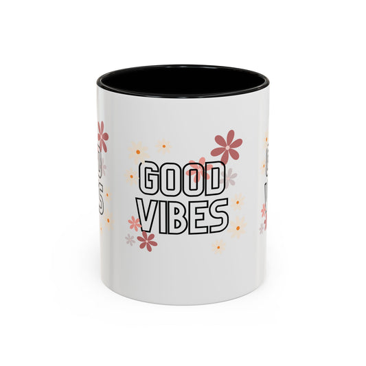 Good Vibes Accent Coffee Mug, 11oz