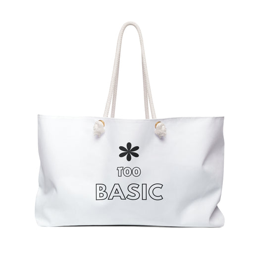 Too Basic Print Weekender Bag, Woman Print Bag