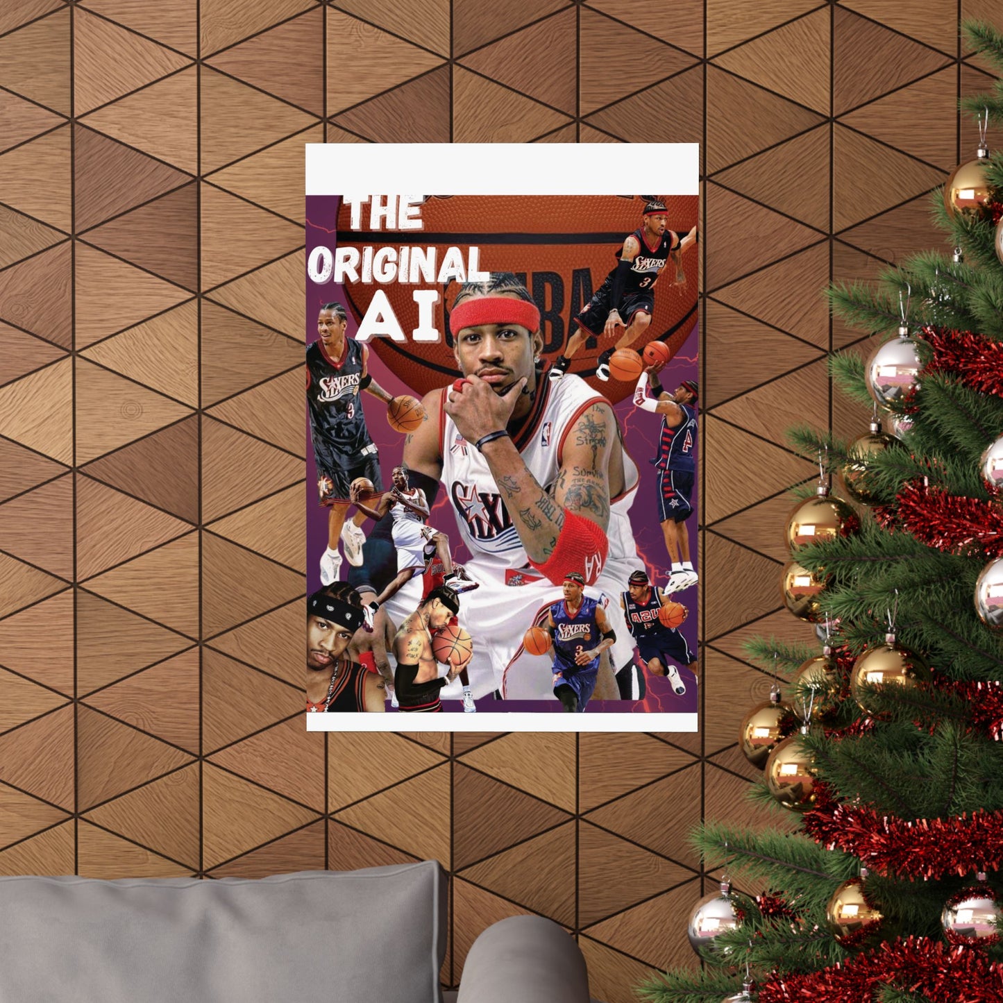 Matte Vertical Poster: The Original AI Basketball Art