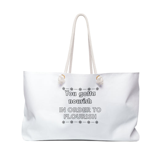Flourish Print Weekender Bag, Woman Print Bag