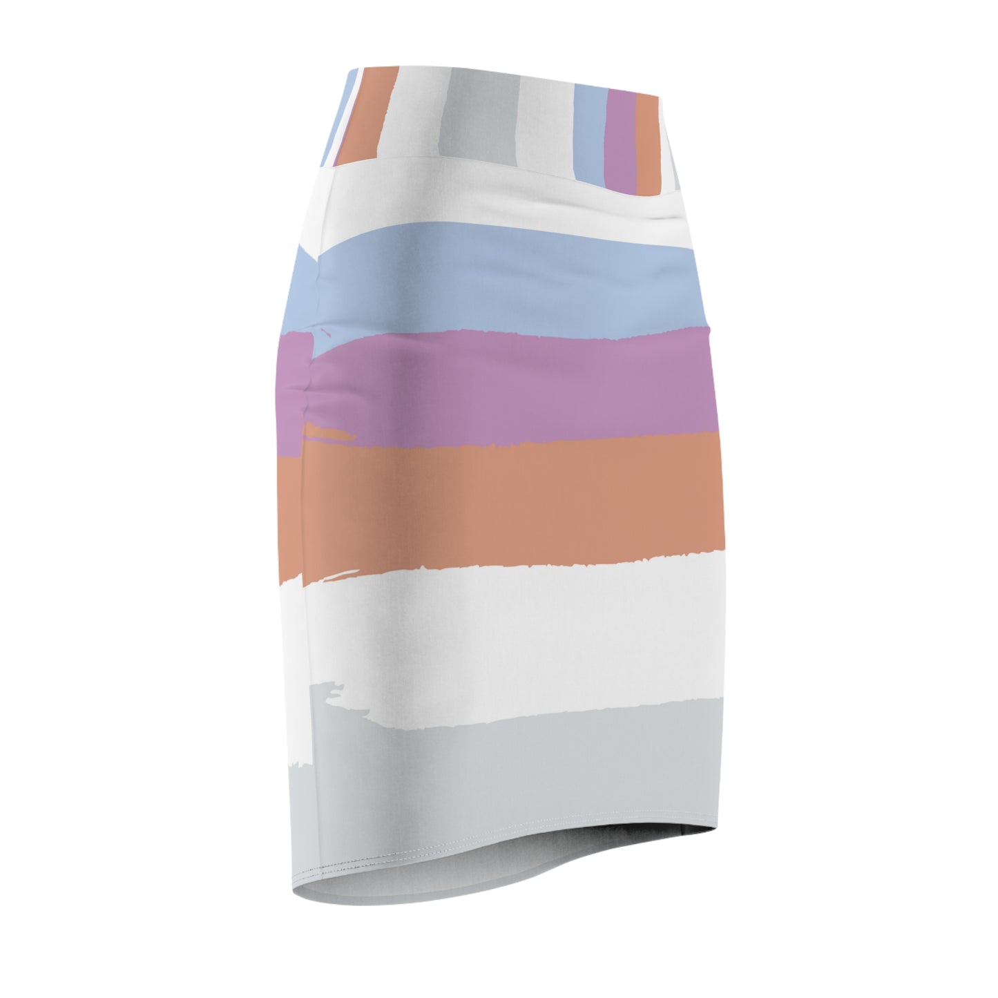 Women's Color Splash Pencil Skirt