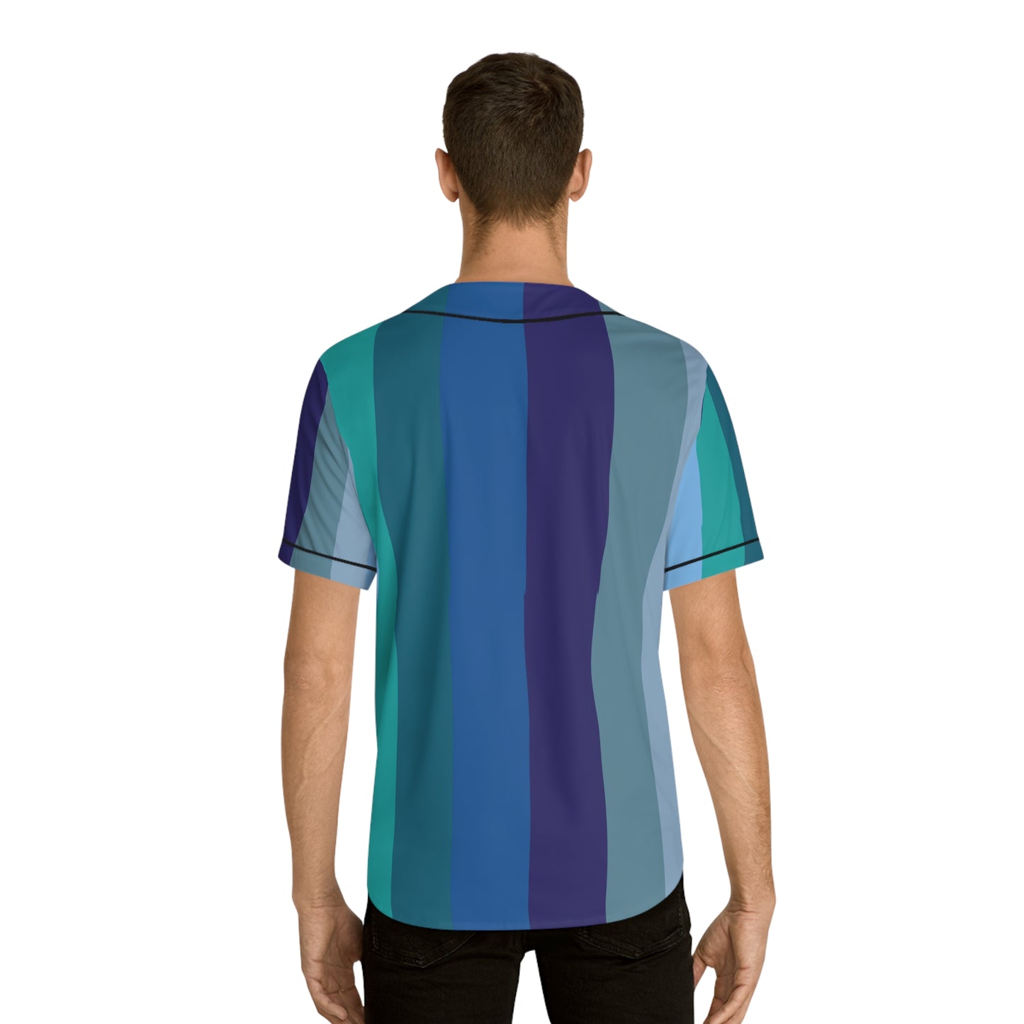 Striped Men's Baseball Jersey