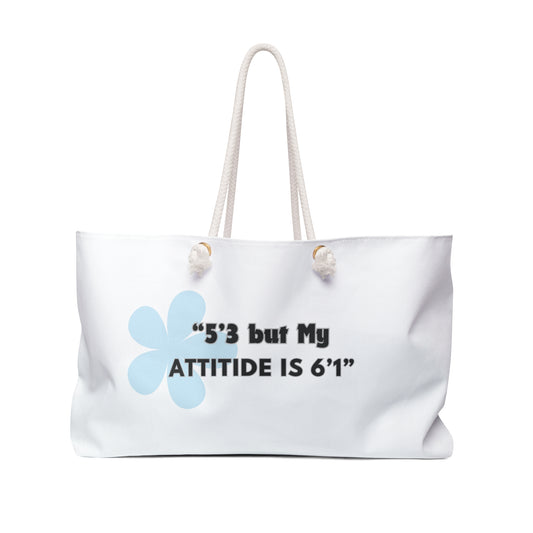Attitude Print Weekender Bag, Woman Print Bag