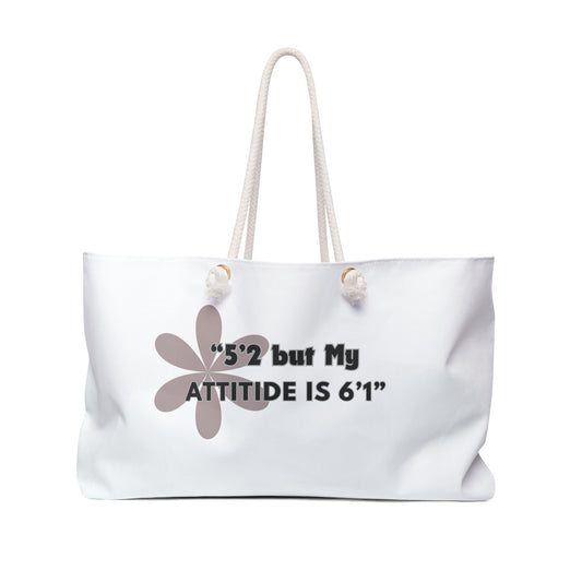 Attitude Print Weekender Bag, Woman Print Bag