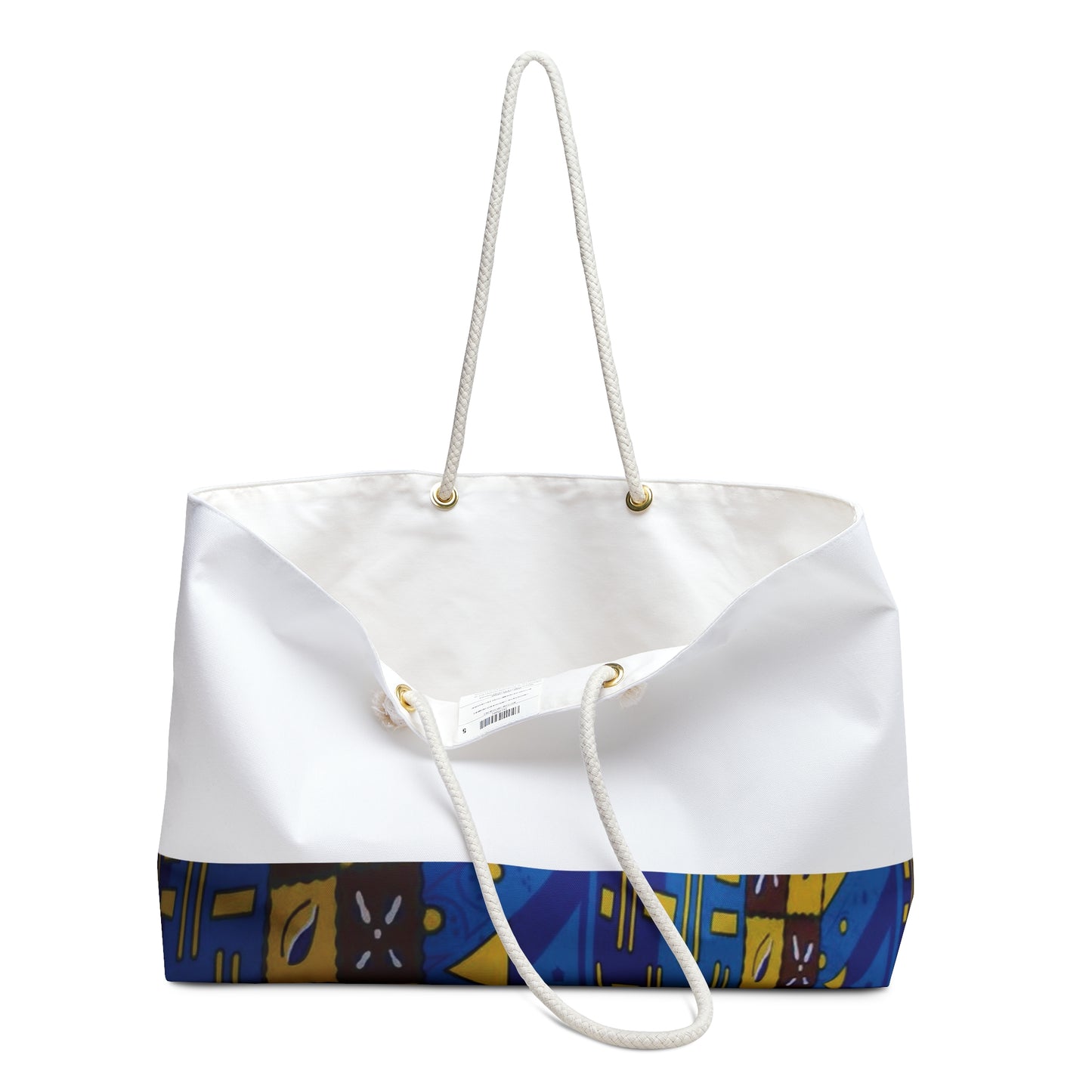 African Print Weekender Tote Bag - Lower Bottom Print