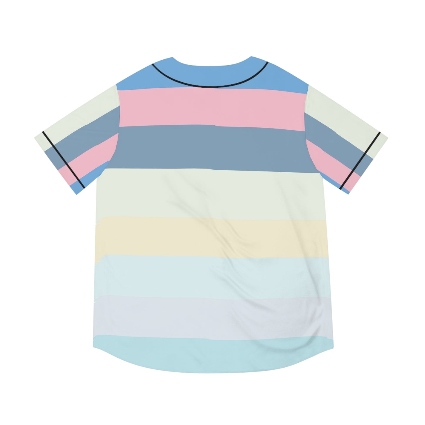 Striped Men's Baseball Jersey (AOP)