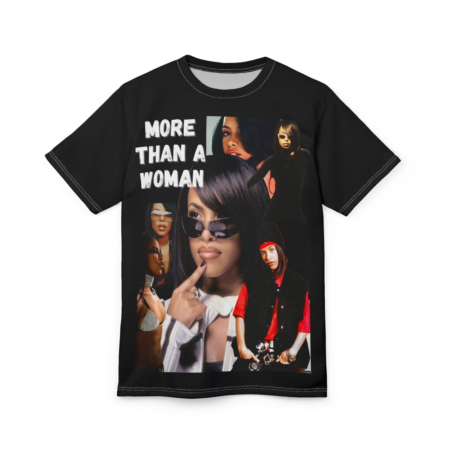 Aaliyah Graphic Print Unisex Cut & Sew Tee (AOP)- More Than A Woman