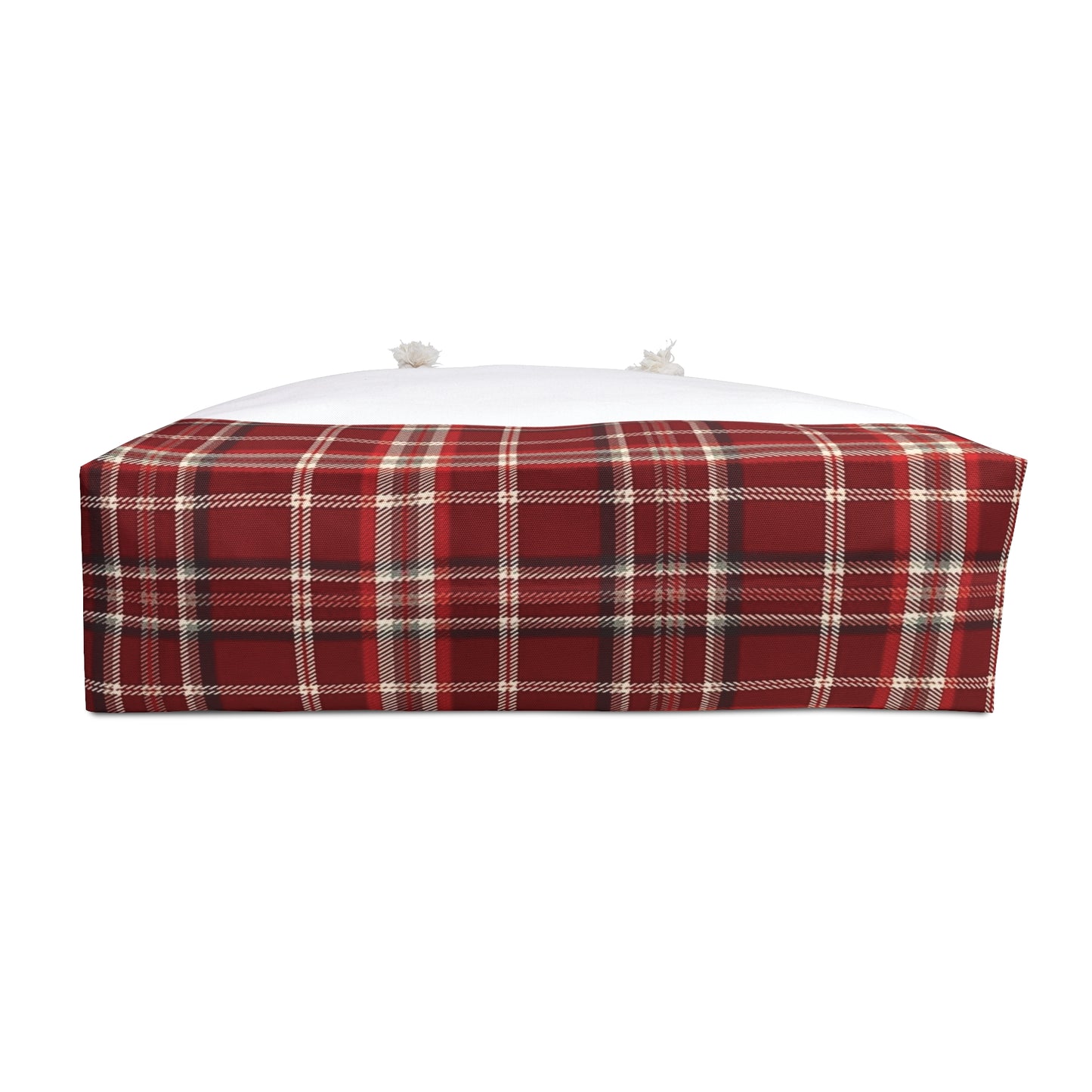 Plaid Print Weekender Tote Bag - Lower Bottom Print