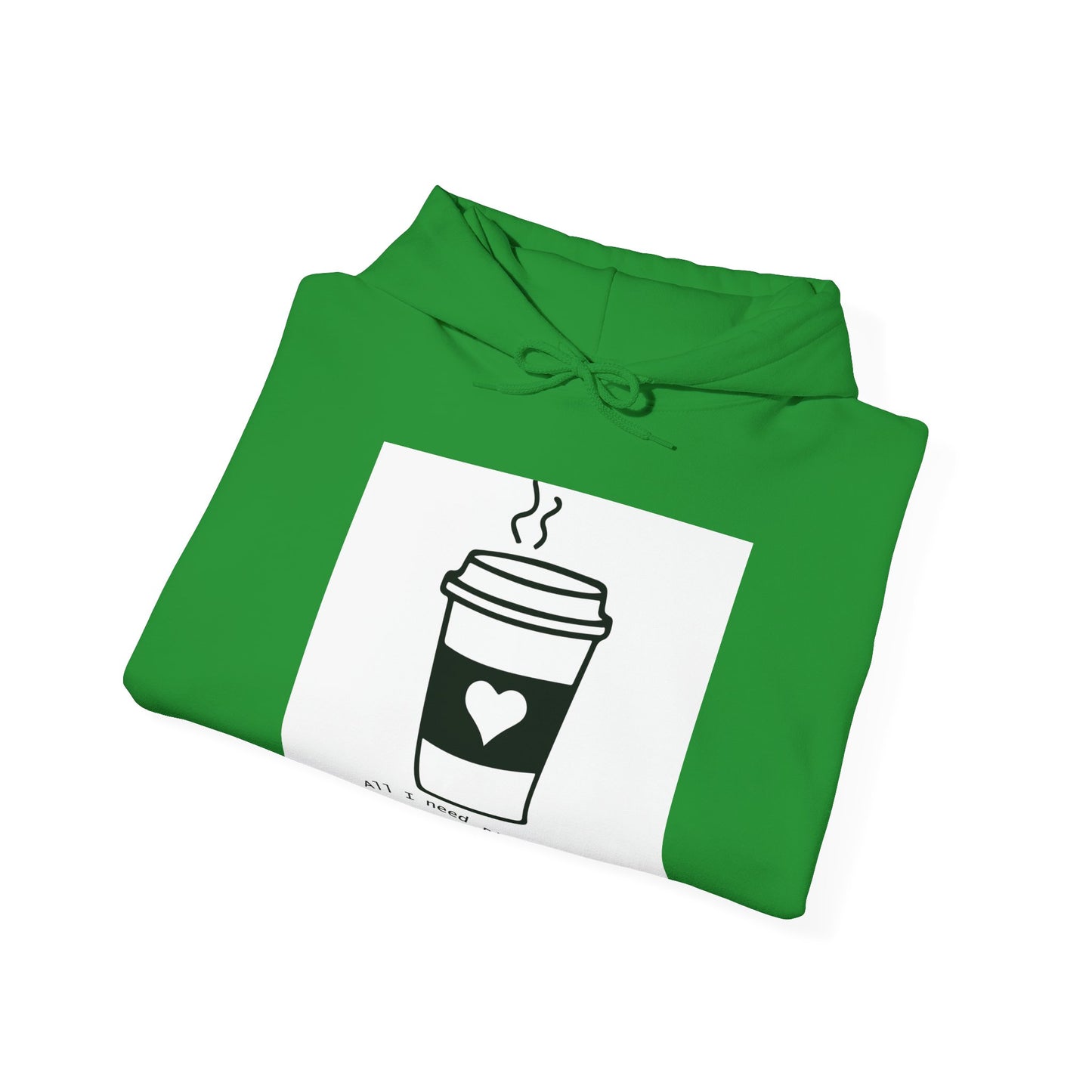 Copy of Coffee Lover Print Unisex Heavy Blend™ Hooded Sweatshirt,  All I need Is Print Hoodie