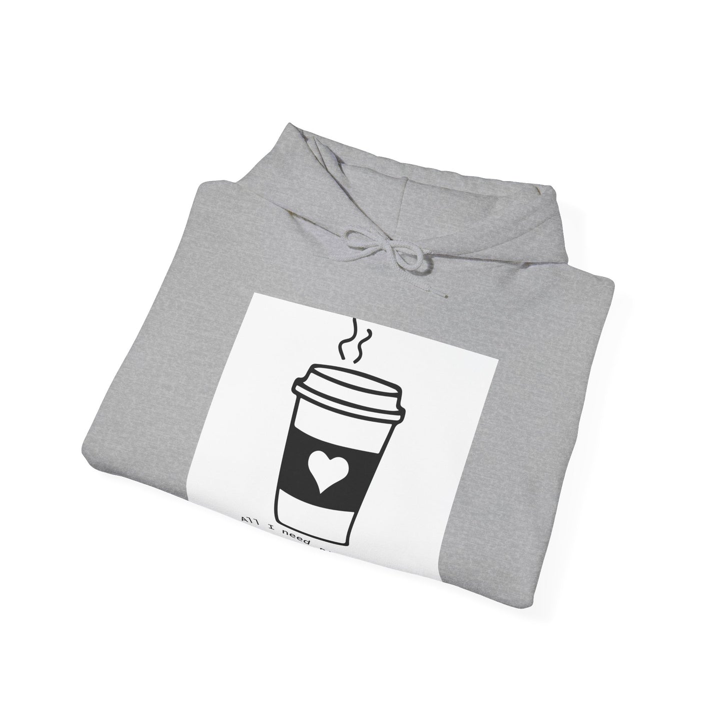Copy of Coffee Lover Print Unisex Heavy Blend™ Hooded Sweatshirt,  All I need Is Print Hoodie