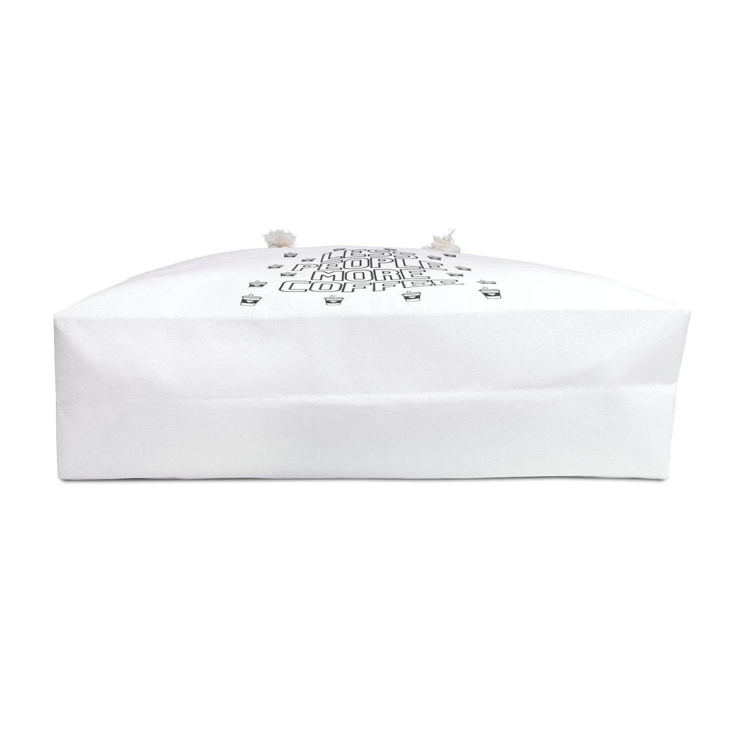 White Coffee Lover Print Weekender Bag, Manifest That Sh*t Print Bag