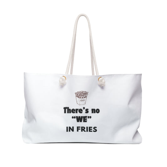Fries Lover Print Weekender Bag, Woman Print Bag