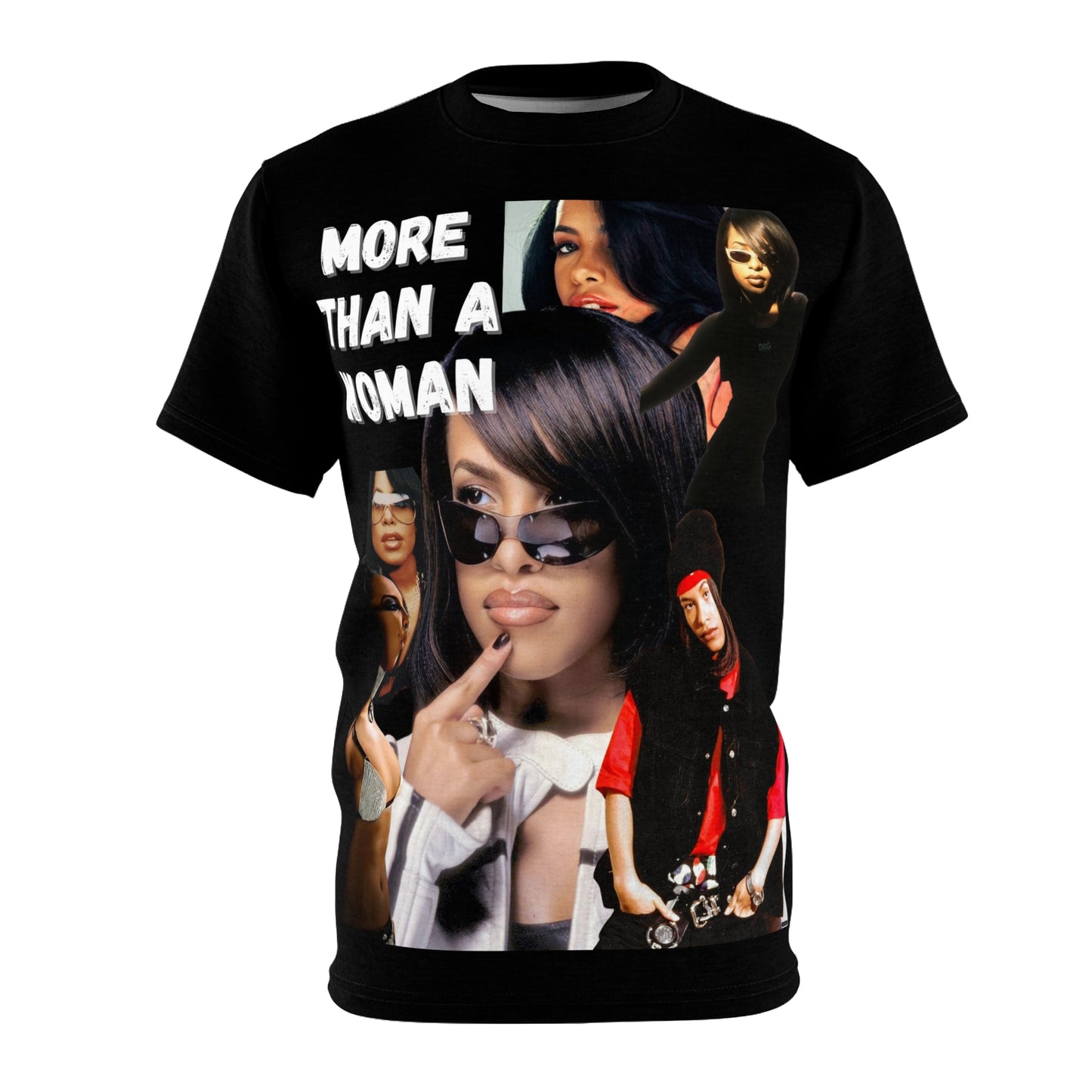 Aaliyah Graphic Print Unisex Cut & Sew Tee (AOP)- More Than A Woman
