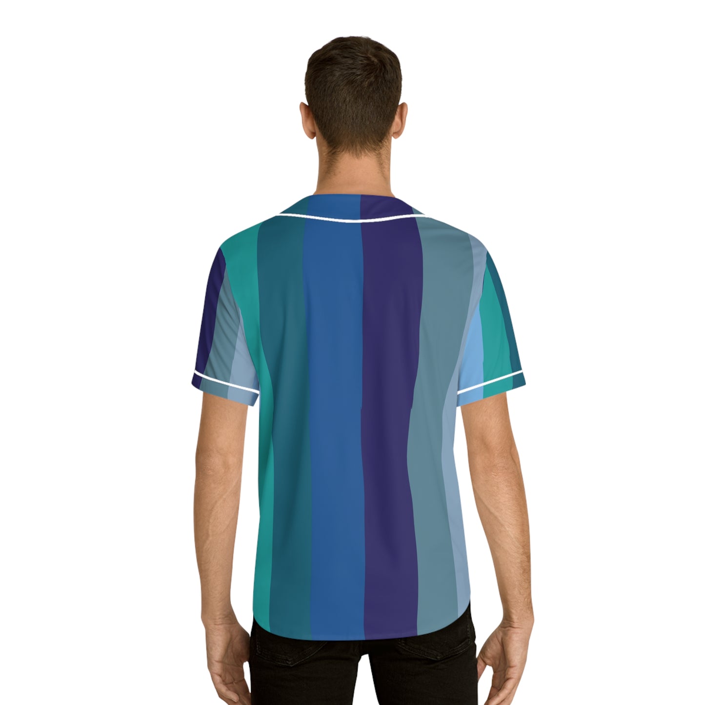 Striped Men's Baseball Jersey